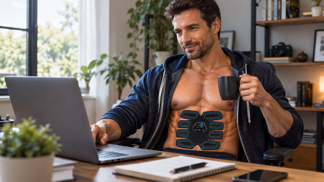 Illustration of the problem Stimulatedabs Muscle Trainer solves